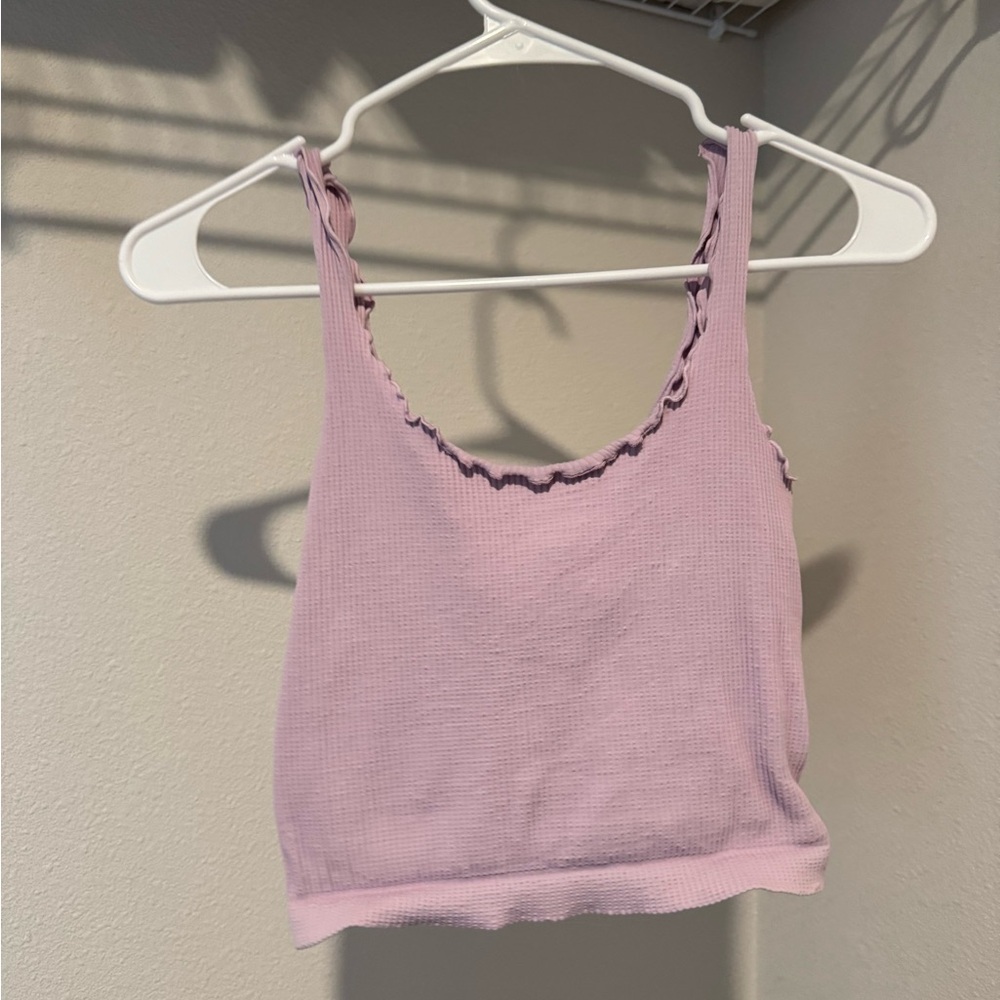 Nikibiki Lavender Textured Crop Top